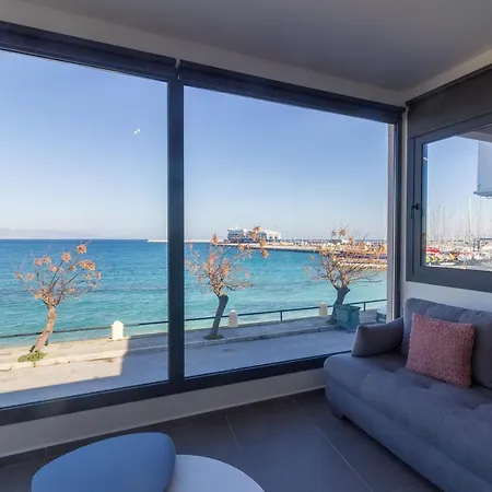 Akandia Port House - Seafront Panoramic View Apartment Rhodes City